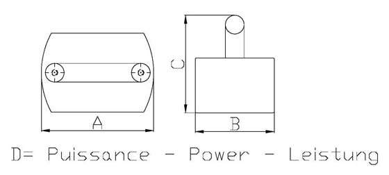 Technical Drawing - Hand Demagnetizer type DEM-M1